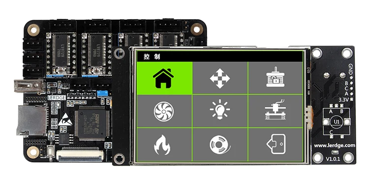 Placa de Peça Toque para Faça Placa + 3.5 Impressora Braço Lerdge x Controlador Tft Tela Você Mesmo Reprap Ultimaker Kit 3d 32bit 3 lerdge x controlador placa + 3.5