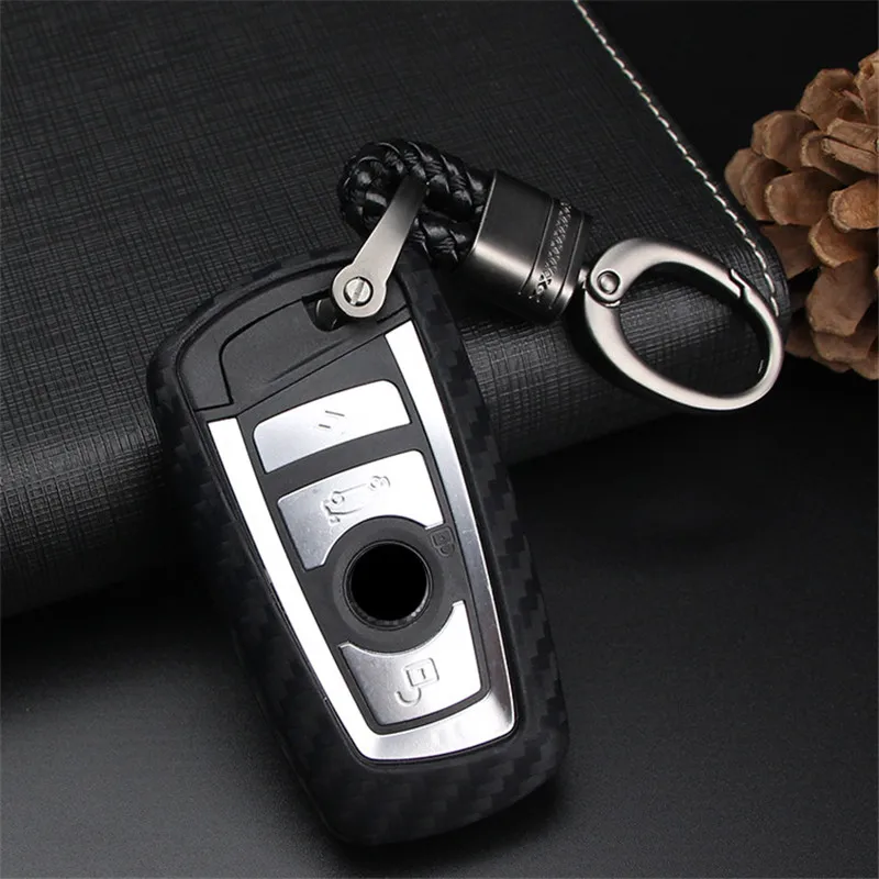 Автомобильный брелок для ключей чехол Bmw 5 Gt F10 G30 E39 E60 F11 E90 E46 F30 X5 F15 E43 углеродного