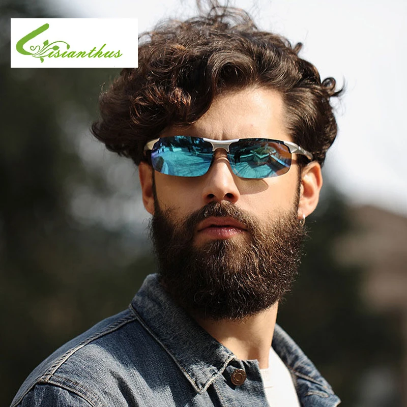 

2019 Men's Polarized Sunglasses Aluminum Magnesium Frame Outdoor Driving Sun Glasses UV400 Polarised Goggle Style Eyewear Glasse