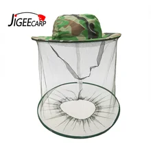 JIGEECARP 1 шт. наружная рыболовная Кепка охотничья камуфляжная защита от насекомых капюшон анти-москитная Кепка для кемпинга с капюшоном сетка от насекомых Кепка s
