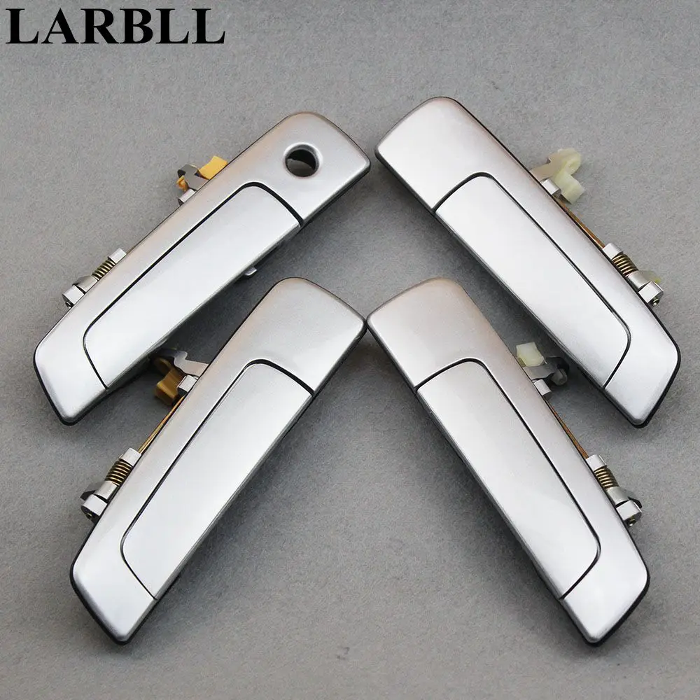 LARBLL 4PCS/Lot Chrome Exterior Door Handle for Mitsubishi Pajero IO