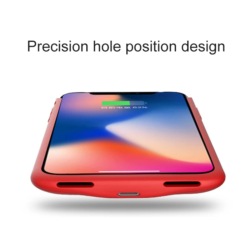 High Capacity 4000Mah Phone Battery Charger Case For iPhone X Power Bank Charger Case Support Headphone Audio Wholesale