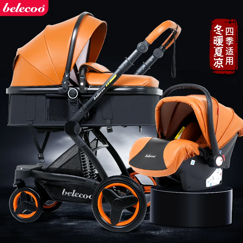 

Belecoo Bei Li Ke High Landscape Baby Cart Trolley Can Sit And Fold The Double Direction Shock Trolley.