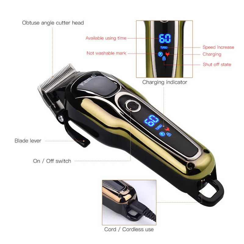 Kemei Hair Clipper Shaver Beard Trimmer Men Rechargeable Razor Hair Trimmer Electric Cutter Hair Cutting Machine Clipper Men Kemei Hair Clipper Shaver Beard Trimmer Men Rechargeable Razor Hair Trimmer Electric Cutter Hair Cutting Machine Clipper Men