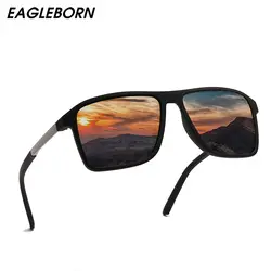 Eagleborn Polaroid Солнцезащитные очки Мужские квадратные Винтажные Солнцезащитные очки знаменитый бренд солнцезащитные очки поляризованные