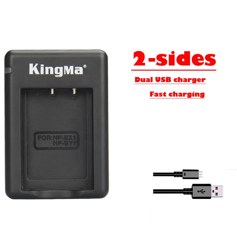 NP BX1 Зарядное устройство BY1 2 стороннее двойное USB мини зарядное для камеры Sony HDR