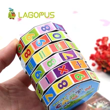 Lagopus обучение по методу Монтессори образование математический куб игрушки для детей Обучающие приспособления головоломка куб для детей номер обучения