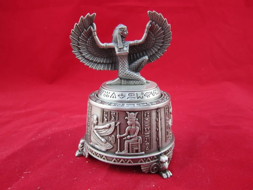 Mistery &amp Classic Ancient Egypt Style Hathor Music Box High Quality Handwork Alloy Antiquated Crafts Home Artesanato | Дом и сад