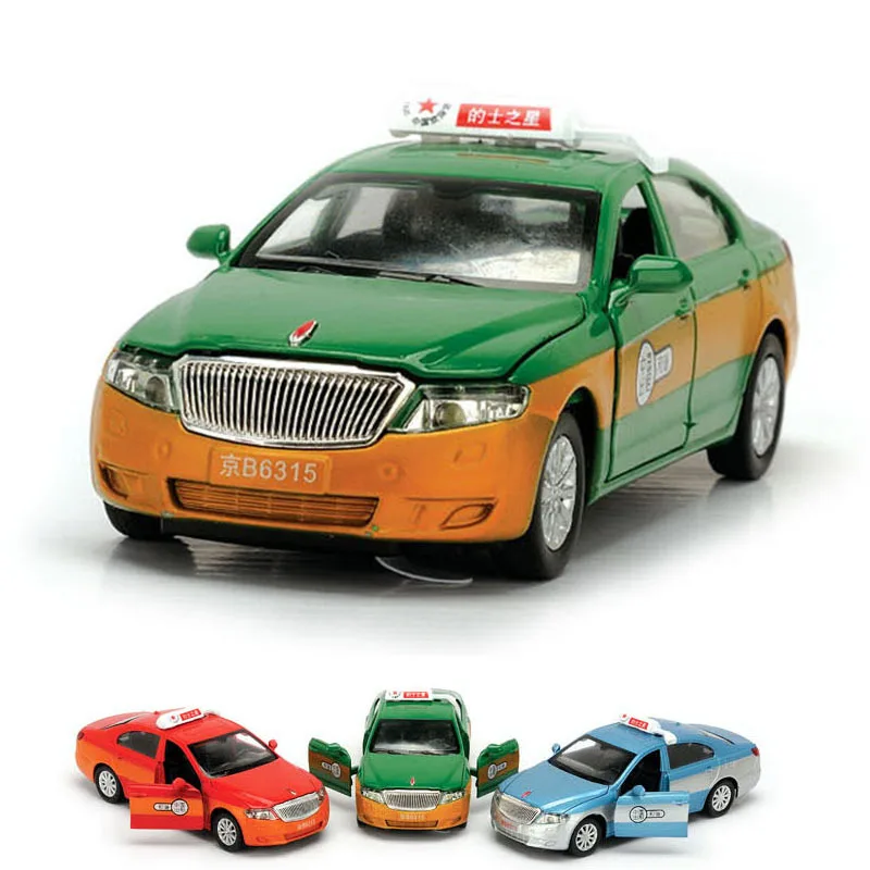 

Red Flag Taxi Car Model Alloy Speelgoed Auto Car Model Children Sound Light Pull Back Taxi Toy Model Car Diecast Kids Toys Boys