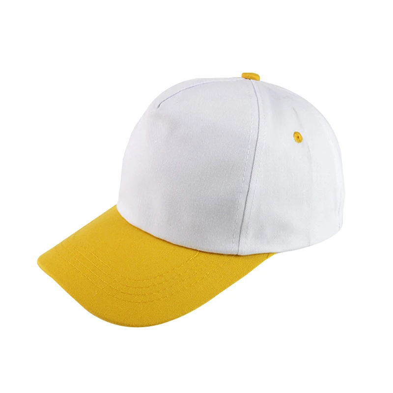 white-yellow Детский головной убор для игры в бейсбол для мальчиков и девочек, кепки из хлопка, детские летние осенние шапки для мальчиков, кепка для девочек - Цвет: white-yellow