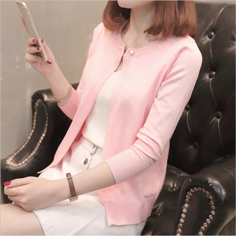 2018 Herbst Winter Mode Frauen Langarm Stricken Strickjacke Pullover 