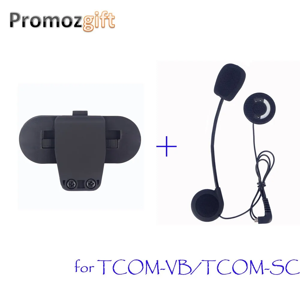 1 наушники для ПК и клип для TCOM-VB/TCOM-SC мотоцикл Intercomunicador BT Bluetooth мотоциклетный шлем мотоциклетный домофон