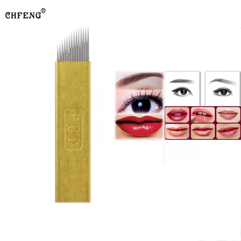 Игла для перманентного макияжа 20 шт. 14 пин|makeup needles|permanent makeupblade needle |
