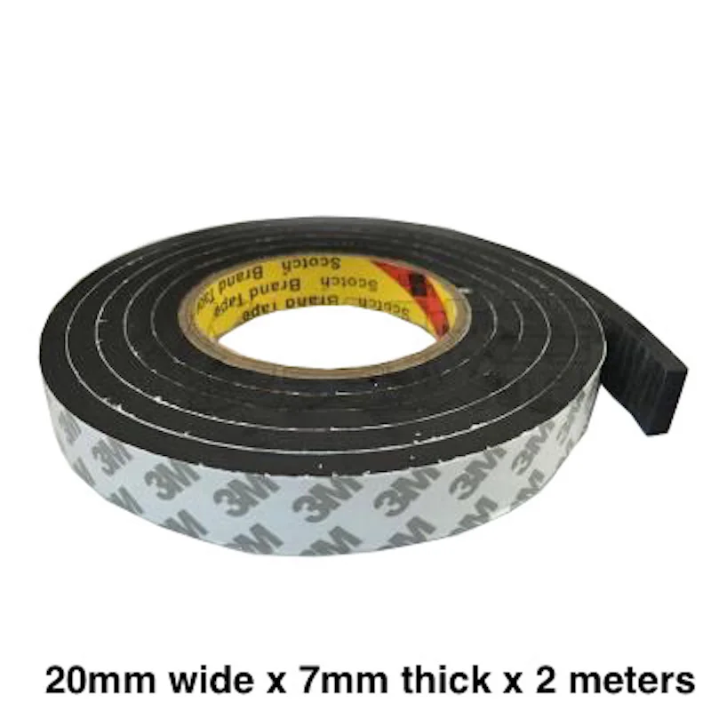 

Single Side Adhesive EVA Traceless Tape 5mm 6mm 8mm 10mm 12mm 15mm 19mm 20mm 25mm x 7mm Seal Strip 2m Custom Made White Black