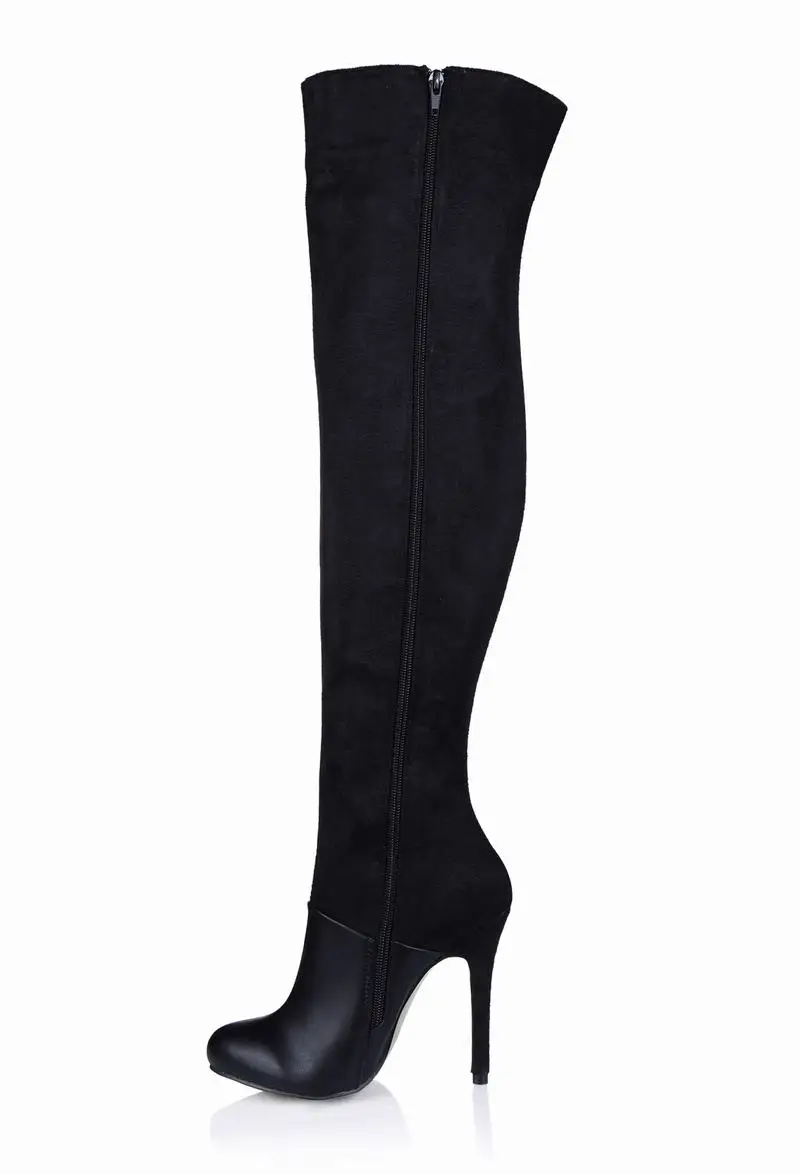 Botas Rodilla Boots Fiesta Black Señoras Cremallera Nieve black B De Gran Red Tamaño Para Sobre Zapatos A La women Invierno Las Mujer Zapatillas rxrP1qw