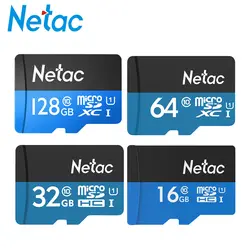 Netac P500 Class 10 16 GB 32 ГБ, 64 ГБ и 128 Гб Micro SD карта 32 64 GB TF карты хранения данных карты флэш-памяти для смартфонов телефон