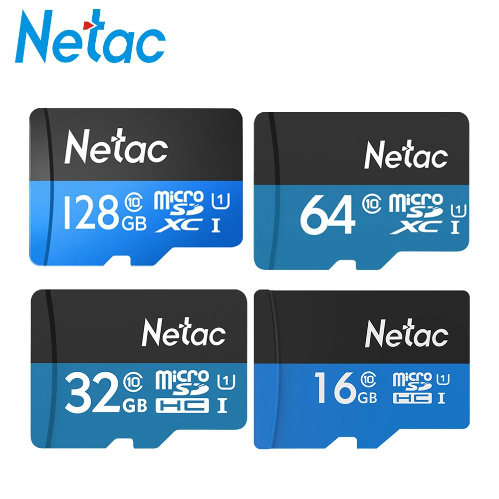 Купить Netac P500 Class 10 16 GB 32 ГБ, 64 ГБ и 128 Гб Micro SD карта 32 64 GB TF карты хранения данных карты флэш памяти для смартфонов телефон