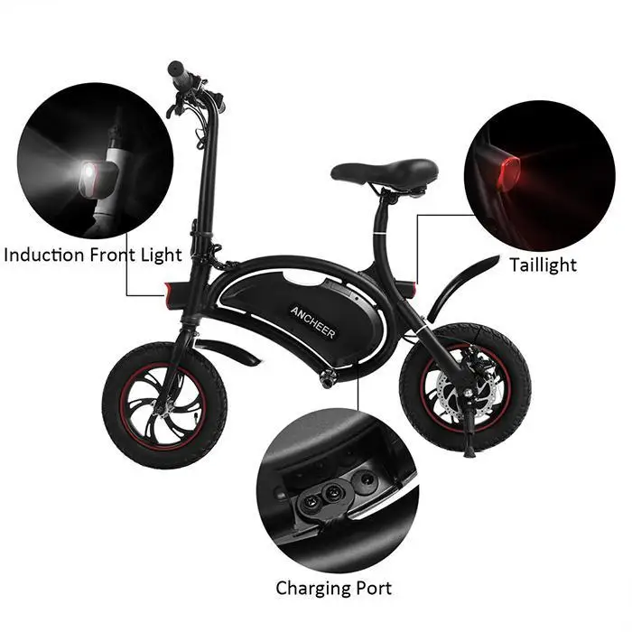 Sale Bluetooth (above Android 4.3/iOS 8) GPS Folding Aluminum Electric Bike Portable Electric Bicycle 20KM Range IPX5 Waterproof 7