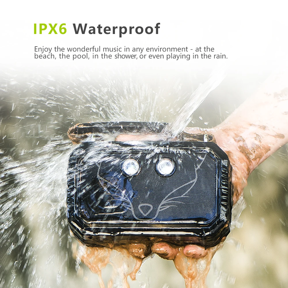 Фото DOSS Водонепроницаемый IPX6 Bluetooth V4.0 Колонка Портативный Беспроводной Динамик DOSS Водонепроницаемый IPX6 Bluetooth V4.0 Колонка Портативный Беспроводной Динамик