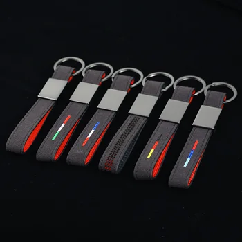 

Car Truck Fur Suede Leather Alloy Keyring Keychain Key Chain Keyfob Fit For Golf Civic CRV Focus Polo RAV4 M Power E90 X3 Q5 M3