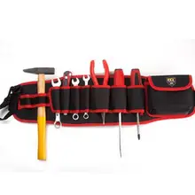 FASITE набор инструментов комбинированная сумка поясной ремень Органайзер Профессиональный электрик инструмент сумка Красный