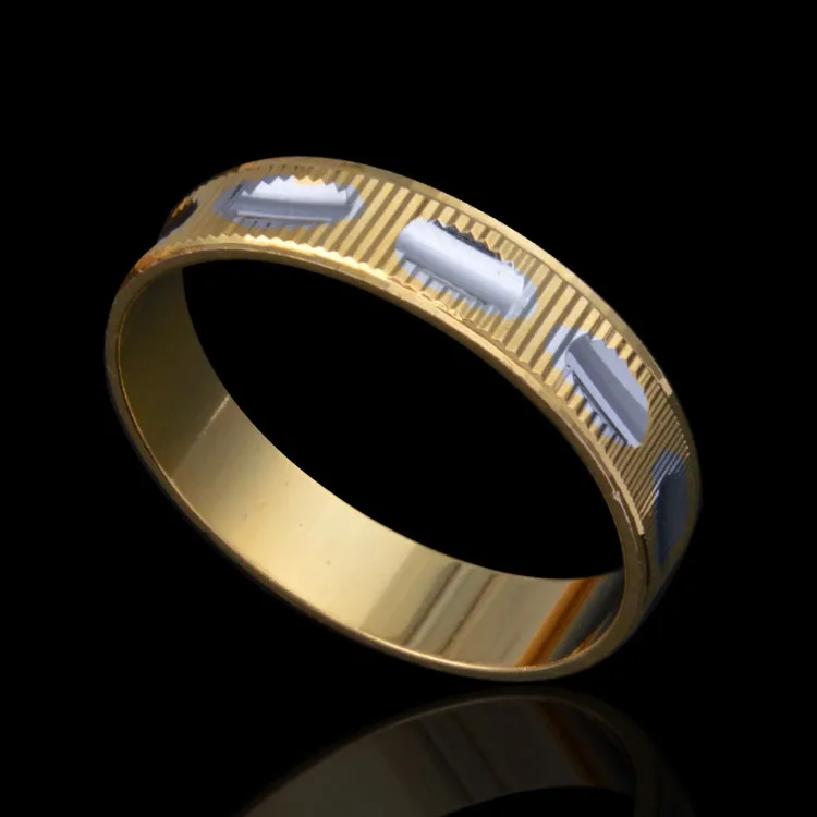 Europe and South Korea fashion jewelry color ring vacuum plating