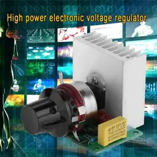 AC 220V Electronic 3800W 3000W Imported Thyristor Electronic Dimmer Voltage Regulator Speed Control Temperature Thermostat