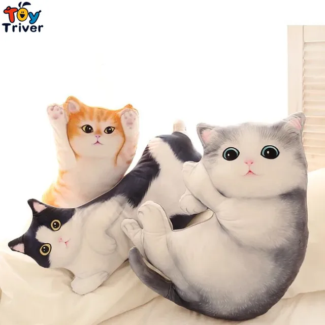 70cm Cute Simulated Plush Cat Toy Stuffed Sleeping Baby Doll Cats
