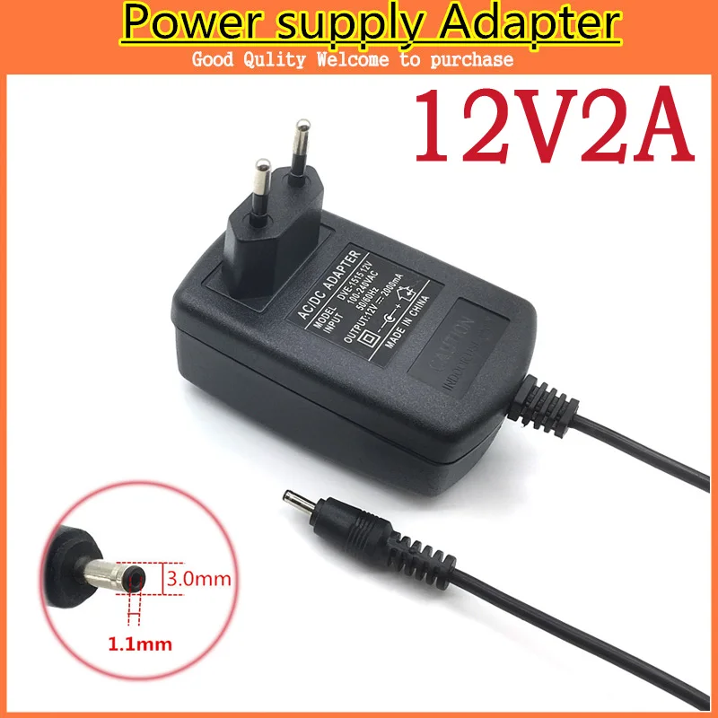 

NEW 12V 2A 3.0x1.1mm Charger EU US Plug for Acer Iconia Tab A500 A501 A200 A210 A211 A100 A101 Power Supply Adapter