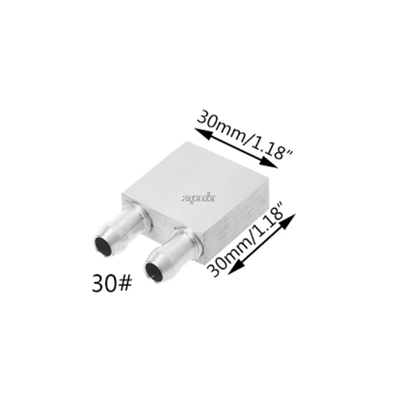 Основной алюминиевый блок водяного охлаждения теплоотвод системы для ПК Прямая поставка