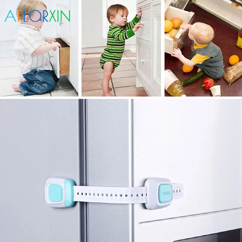 1Pcs Protection Baby Safety Baby Newborn Care Child Refrigerator Drawer Toilet Lock Protection From Children Security Cabinet