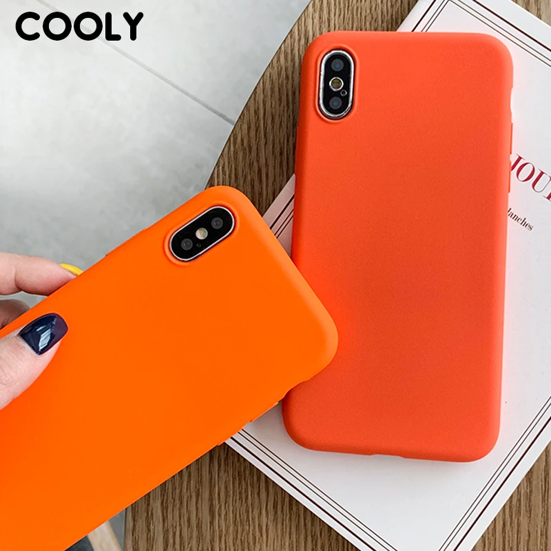 Силиконовый чехол COOLY Orange для Xiaomi Redmi 7 4A 4X 5A 6A 5 Plus 6 Pro K20 задняя крышка на Note 4 Note7