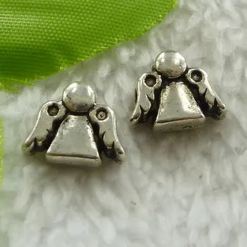 

160 pieces antique silver angel spacers 13x10mm #2676