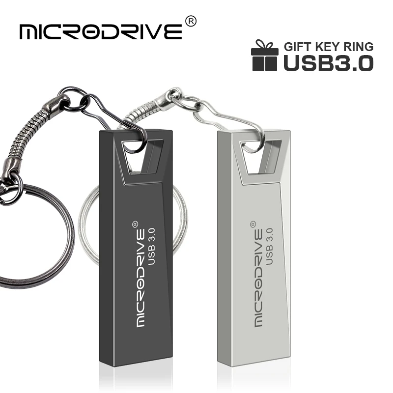 High Speed USB 3.0 Metal Flash Drive 16gb 32GB 64GB 128GB Pendrive Waterproof usb drive Pen Mini memory Sticks with key ring usb flash drive flash drive