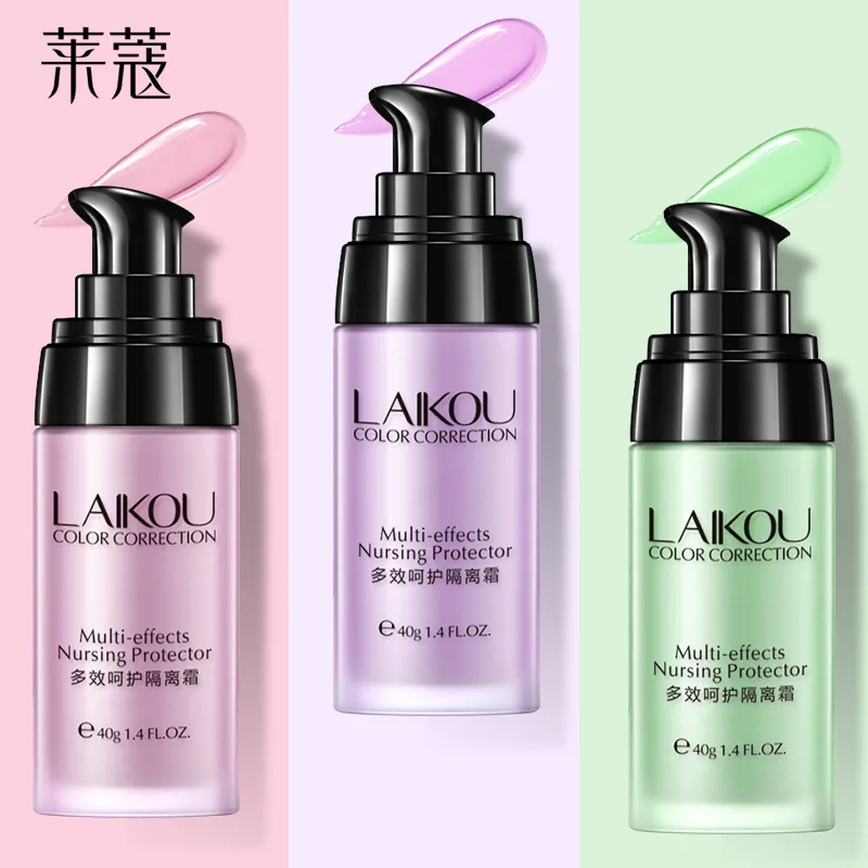 

Face Smooth Primer Make up Base Pores Invisible Brighten Dull Skin Color Whitening Cream Wrinkle Cover Makeup BB Cream