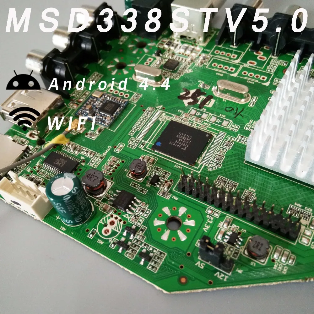 Ram 512M& 4G хранение MSD338S ТВ 5,0 интеллектуальная сетевая ТВ плата драйвера универсальная ЖК-плата+ 4 лампы Инвертор+ 2ch 8ch 30 контактов