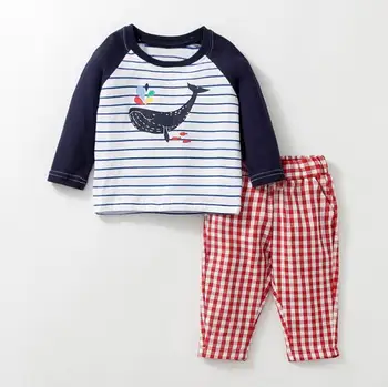 

Children Clothes Sets New Top 2pcs Cute Newborn Infant Kids Baby Long sleeve T-shirt + Pants 2pcs Clothes Set