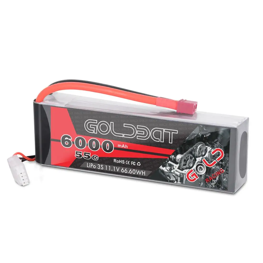 2 единицы GOLDBAT 6000 мАч lipo батарея 11 1 В RC автомобиль 3S Lipo rc fpv 55C с разъемом Deans для
