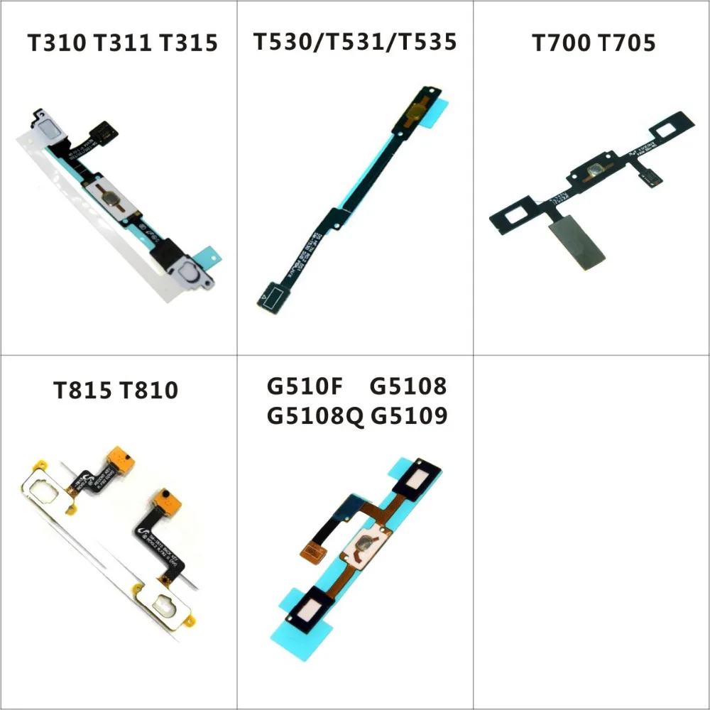 For Samsung T530 T531 T535 T700 T705 T310 T311 T315 G510F G5108 G5108Q G5109 T815 T810 Home Button Key FPC Sensor Flex Cable