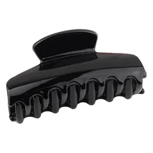 Черные большие пластиковые заколки для волос, заколки для волос, простые и Винтажные заколки для девочек, заколки-крабы, заколки для волос, ювелирные изделия для женщин