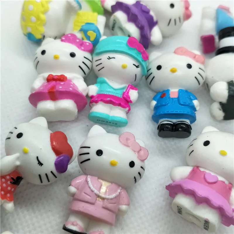 

10pcs Anime kitten PVC Action Figure Toys Doll KT Cat Figures Toy Collection Model Toy for Kids Birthday Gift