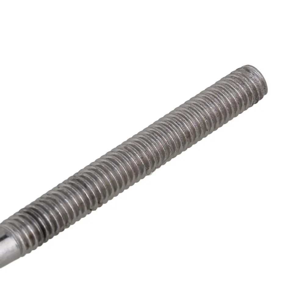 Silver-304-Stainless-Steel-European-Style-Hook-Hook-M5-Turnbuckles-Adjustable-Wire-Rope-Tensioners-Pack-of (3)