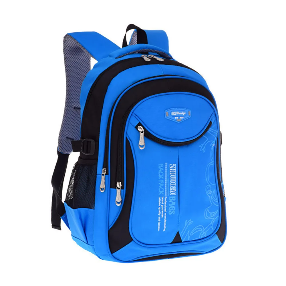 Водонепроницаемые детские школьные ранцы для мальчиков и девочек, детские рюкзаки, детские школьные сумки, рюкзаки для начальной школы, Mochila Infantil - Цвет: blue black big