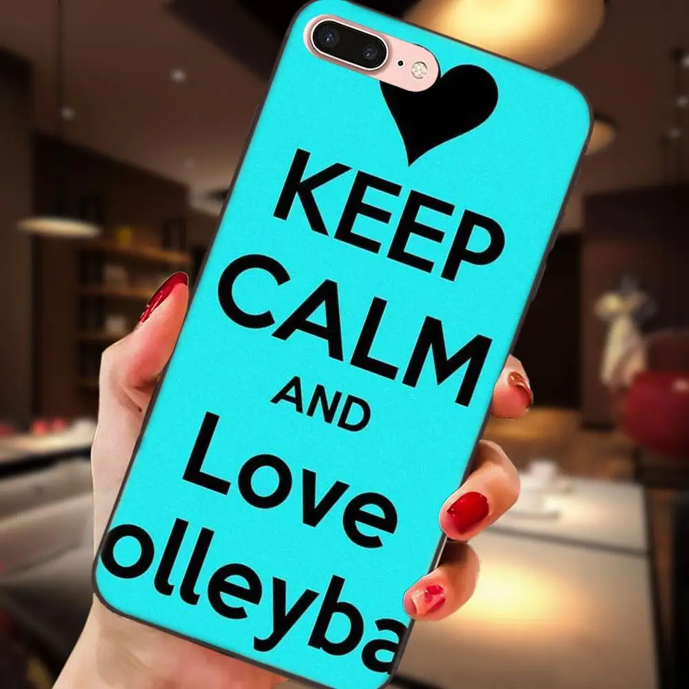 С надписью Keep Calm And люблю волейбол для Galaxy C5 C7 J1 J2 J3 J330 J5 J6 J7 J730 2017 Ace Core Duo Max Мини плюс