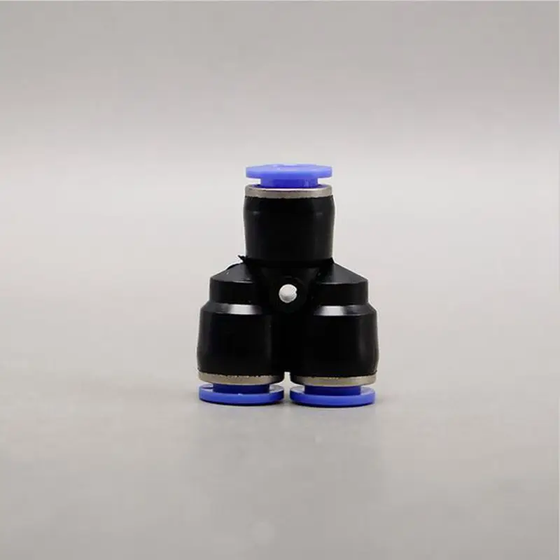 

PY-8 Plastic Pneumatic Air Quick Connector Joint 3 Way Element 8mm to 8mm to 8mm Push In Y Type Pipe Fitting Parts