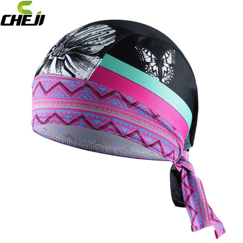 New CHEJI Women Bicycle Bike Sweat Proof Hat Headband Riding Cycling