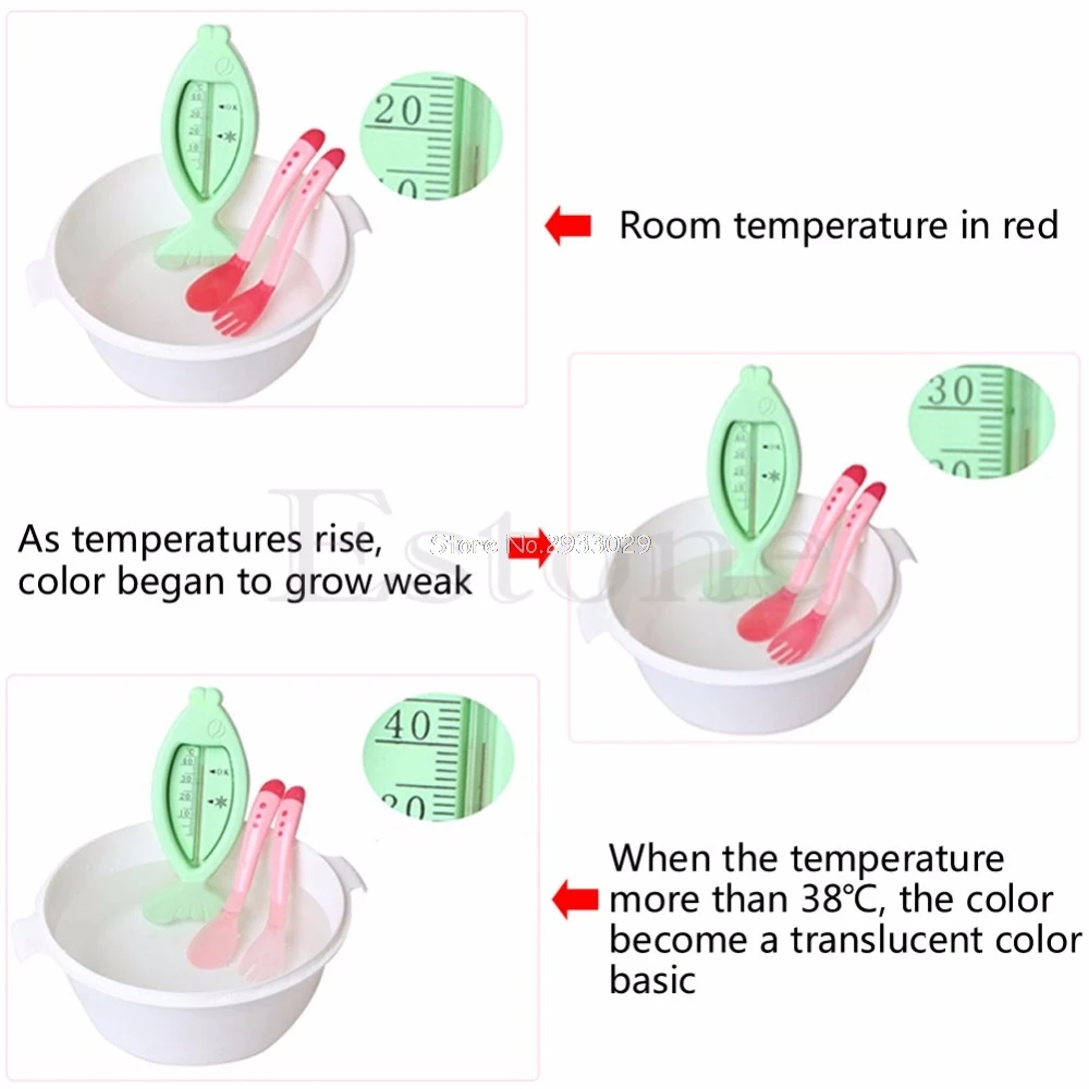 Новые термочувствительные термостойкие ложки для кормления, силиконовая посуда для детей-B116