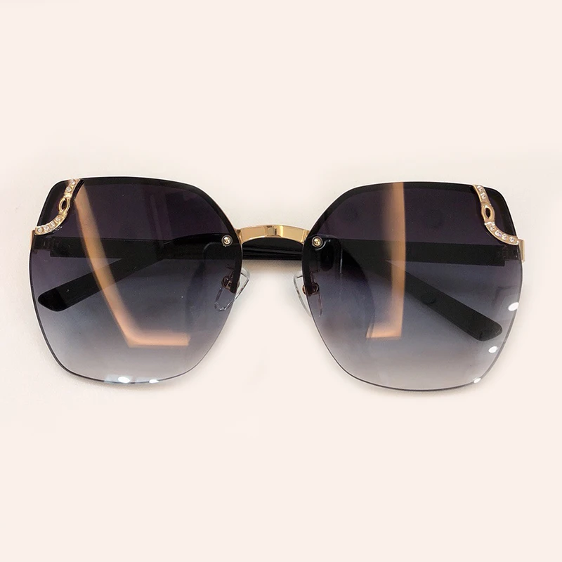 No6 Sunglasses Женские крупные солнцезащитные очки зеркальные очки для вождения солнцезащитные очки женские брендовые дизайнерские ретро солнцезащитные очки для водителя - Цвет линз: No6 Sunglasses