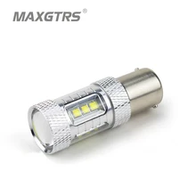2x S25 1156 BA15S 30 Вт 50 Вт 80 Вт P21W CREE Chip XBD светодиодный белый/красный/янтарный задний светильник, резервный светодиодный обратный светильник