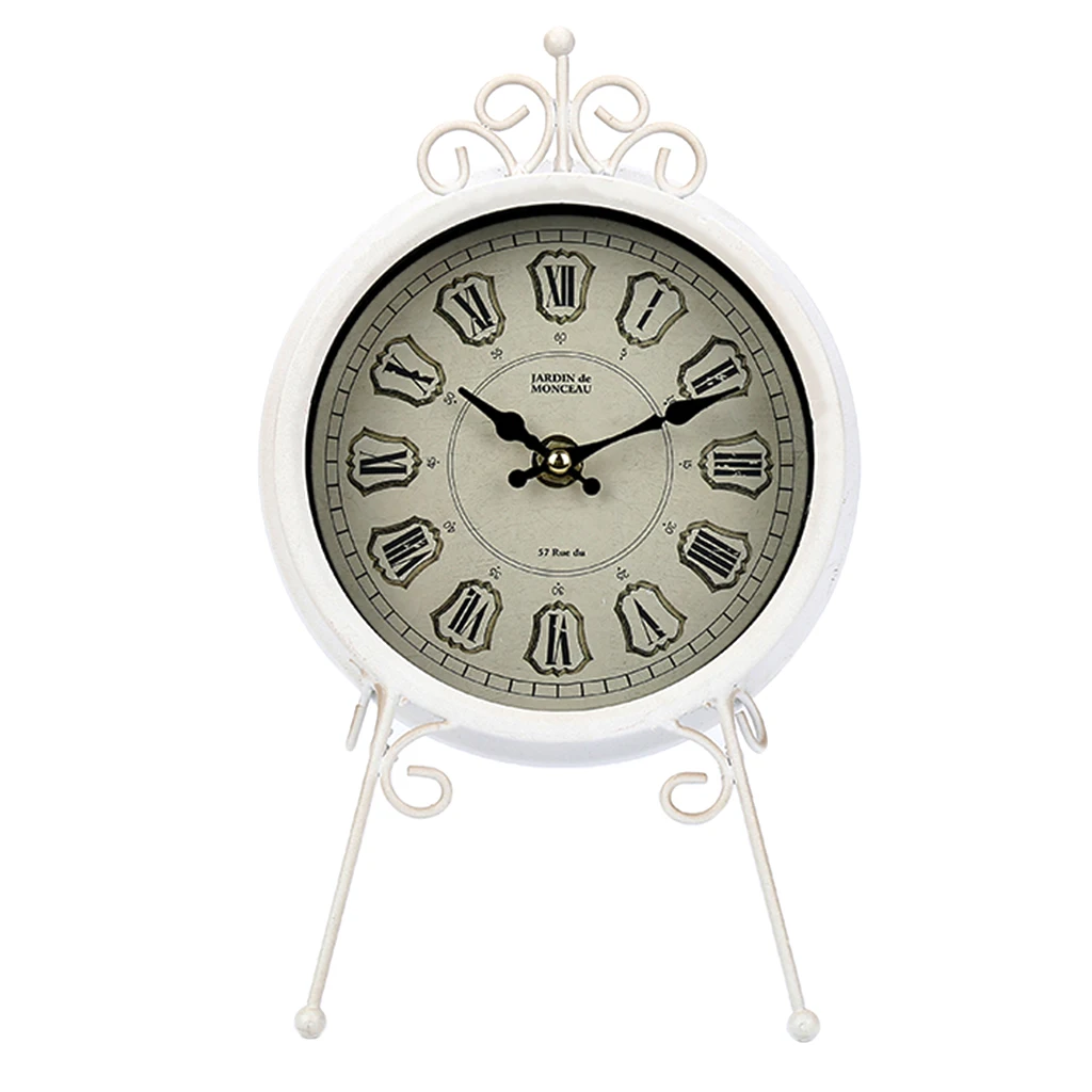 Kids Room Bedside Silent Sweep Alarm Clock Rooms Decor AA Battery Table Desk Clock Shelf Display